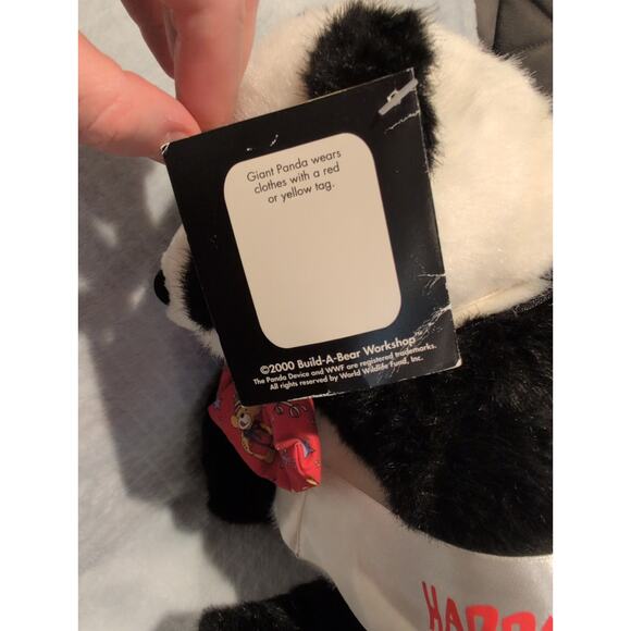 Vintage Build a Bear Workshop WWF Giant Panda Plush Stuffed Animal Birthday Bear - Picture 4 of 7